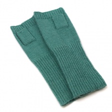 Mint Green Knitted Wrist Warmers by Peace of Mind